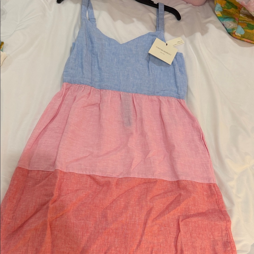Charming Pink and Blue Dress